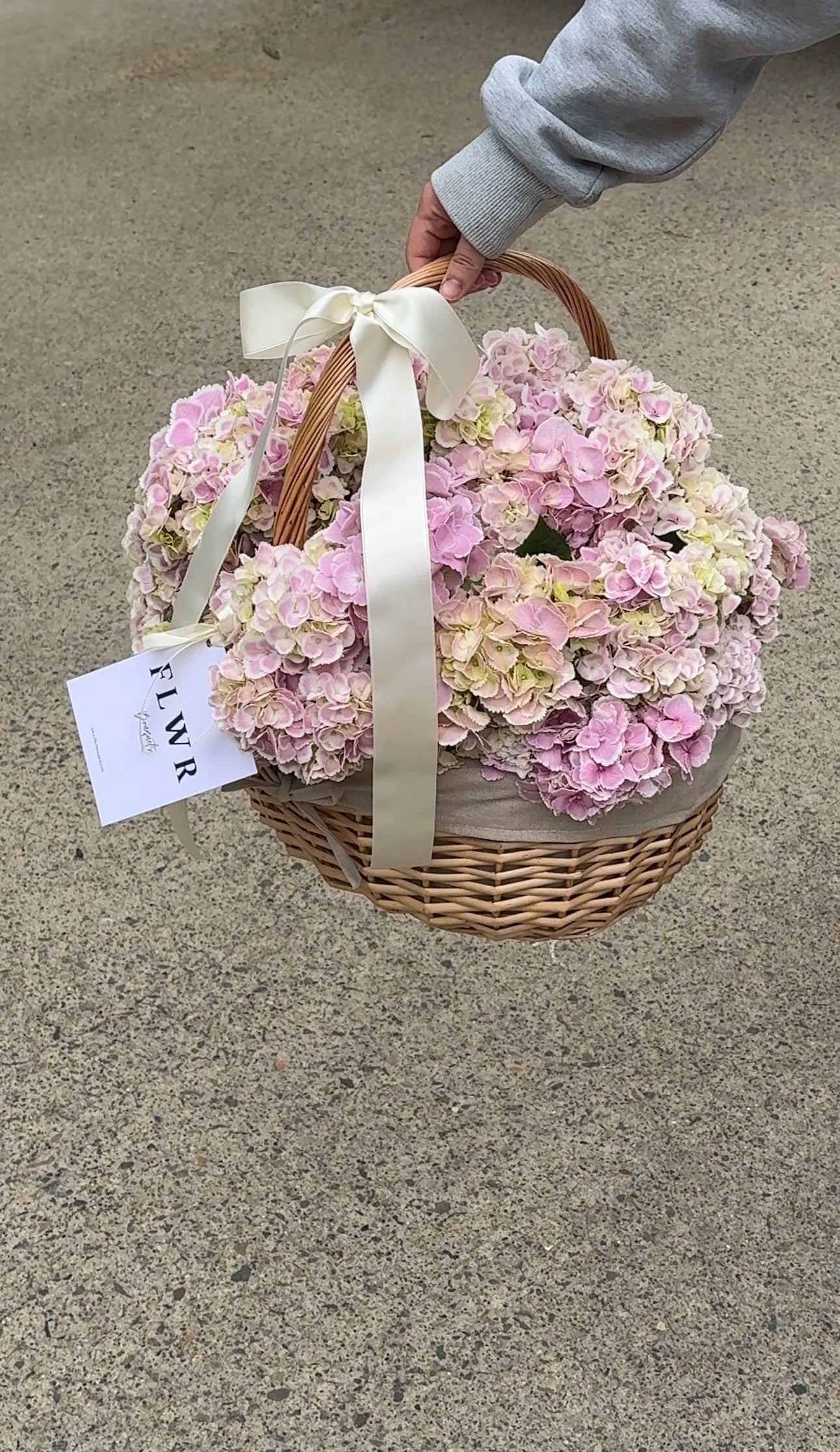 FLWR Hydrangea Basket (One Size)