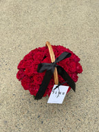 Red Garden Rose FLWR Basket