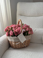Light Pink Spray Rose FLWR Basket